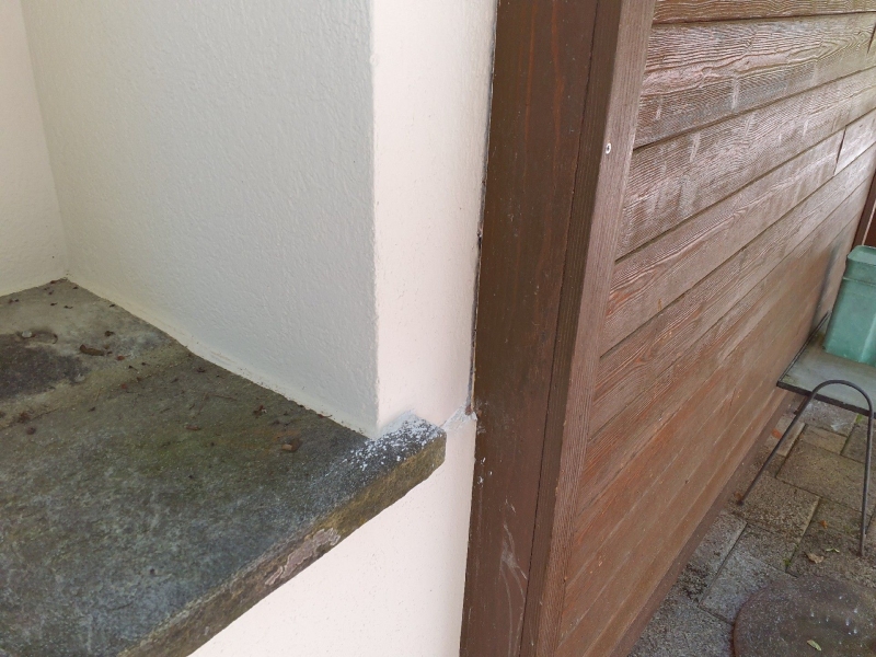 In Tenniken sind Ameisen an einer Wand sichtbar, die möglicherweise in den Spalten des Hauses eindringen. Kammerjäger könnten zur Bekämpfung und Entfernung erforderlich sein.
